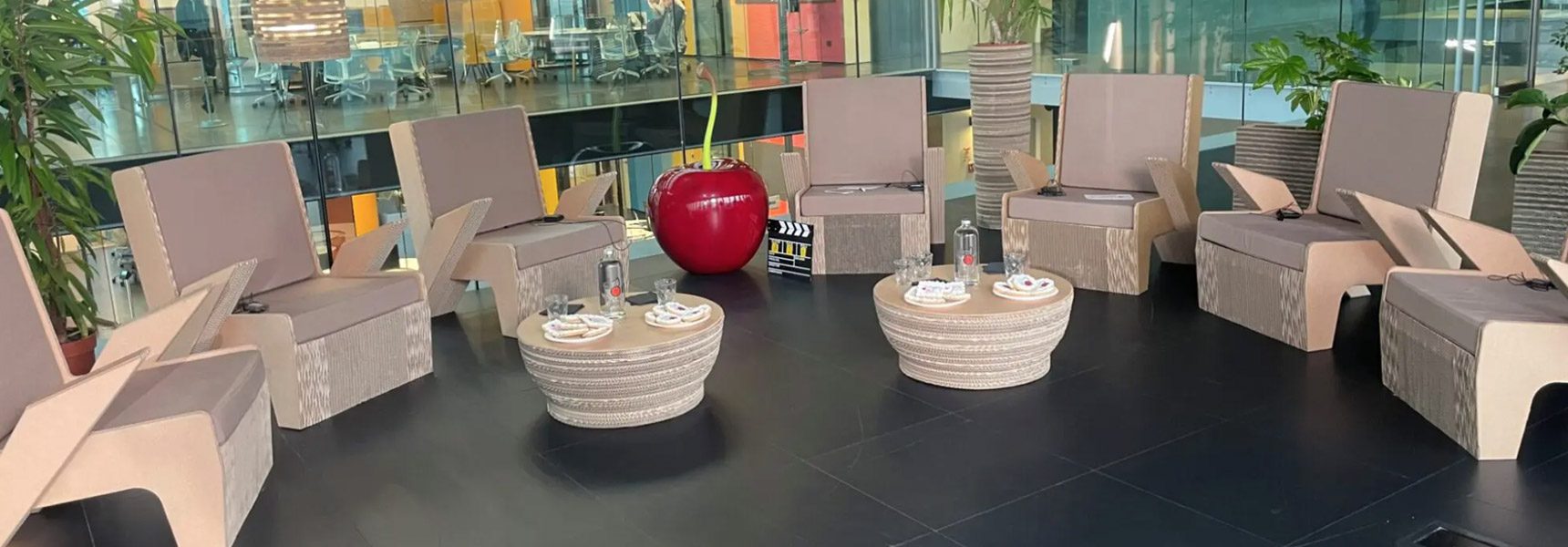 Arredi in cartone per eventi